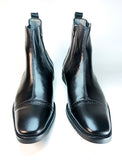 Boots en cuir noir éleganza