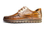 Chaussure Bateau en cuir marron