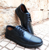 Chaussure décontractée en cuir Noir